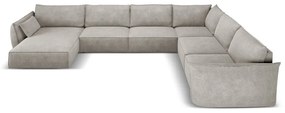 Világosszürke sarokkanapé (jobb oldali) Vanda – Mazzini Sofas