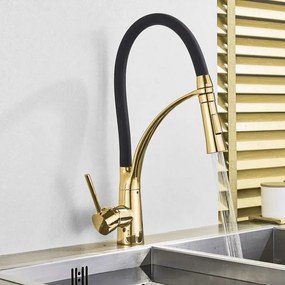 Konyhai csaptelep Rea GASPAR high BLACK / GOLD