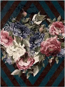 Fotótapéta virágok levelek retro stílus 184 x 254