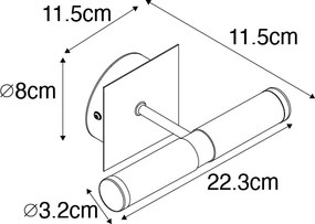 Okos fürdőszobai fali lámpa arany IP44 2-lámpás, 2 Wifi G9-cel