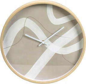 Falióra Kerek bézs 38 cm Modern Olvasható Irodai Nappaliba