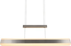 Matt ezüstszínű LED függőlámpa fém búrával Arcola – Trio