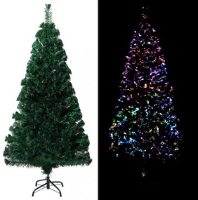 zöld száloptikás műkarácsonyfa állvánnyal 150 cm