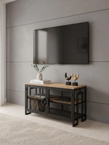 Zent TV-állvány, atlanti fenyő-fekete, 90 cm