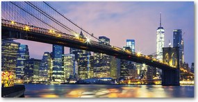 Fotó üvegkép Brooklyn híd 140x70
