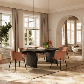 Étkezőasztal kőrisfa dekorral 100x200 cm Blair – MOME