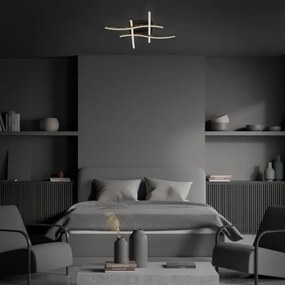 Brilo - LED Felületre szerelhető csillár REY 4xLED/6W/230V fekete