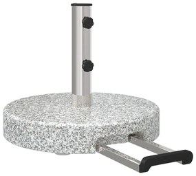 Kerek Napernyő Alap Kerekekkel Szürke Gránit 29 kg Kerek