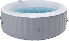 Felfújható pezsgőfürdő, fehér/szürke, 4-6 személy, 1000 l, KAMINO NEW TYP 2