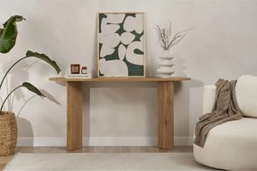 Konzolasztal, tölgy 150x35x75 cm