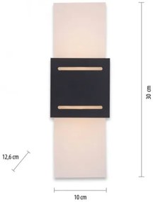Paul Neuhaus 9007-13 - Fali lámpa ORMA 1xG9/40W/230V fekete