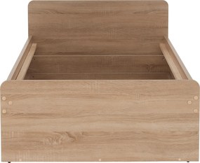 Egyszemélyes ágy 1S/90, sonoma tölgyfa, TEYO