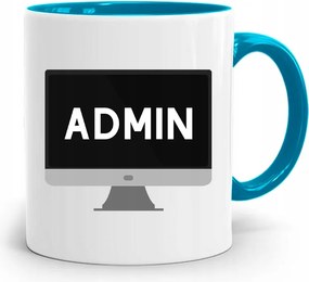 Admin Programozó Informatikai Kék Bögre fényképes nyomtatással