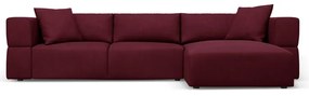 Borvörös sarokkanapé (jobb oldali) Esther – Milo Casa