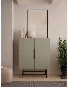 Zöldesszürke szekrény 100x128 cm Eldia – Marckeric
