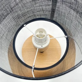 Brilagi - LED  Felületre szerelhető csillár  ANTHONY 1xE14/60W/230V tölgy/fekete