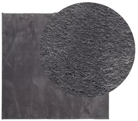 HUARTE antracit rövid szálú puha és mosható szőnyeg 240x240 cm