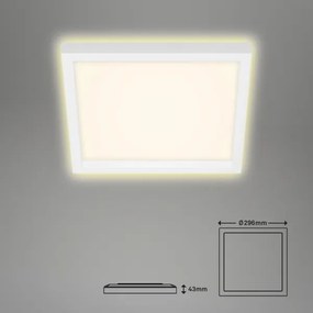 Briloner 7362-016 - LED Mennyezeti lámpa CADRE LED/18W/230V 29,6x29,6 cm fehér