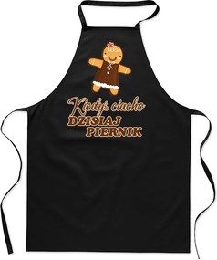 Konyhai Kötény fekete Születésnapra Sütemény Ajándék FA_718_cz