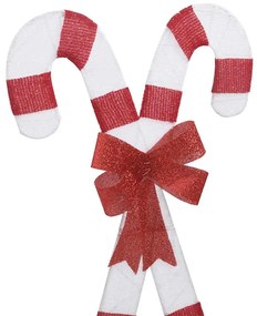 meleg fehér karácsonyi dekoráció Candy Cane 50 LED