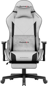 Gamer szék, Force lábtartóval szürke