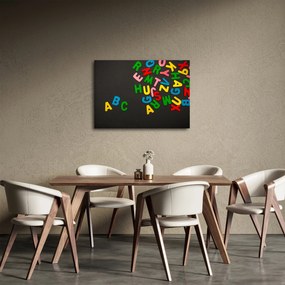 Kép - színes betűk (70x50 cm)