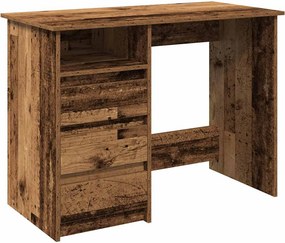 vidaXL antik fa színű szerelt fa íróasztal 102x50x75 cm