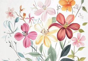 Fotótapéta Gyerekeknek Lányok Virágok Színes Tapéta Flizelina 400x280