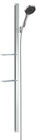 Hansgrohe Rainfinity, zuhanygarnitúra 130 3jet rúddal 150 cm és szappanpolccal, króm, HAN-27673000