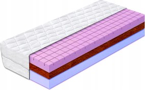 Habszivacs matrac 140x170 kókusz szellőző 16cm merevítő kemény H3