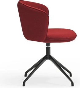 Borvörös kárpitozott étkezőfotel szett 2 db-os Add – Teulat