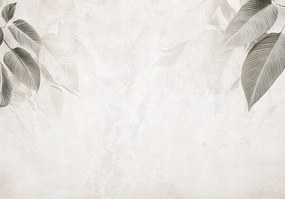 Fotótapéta Levelek A Flizelinen A Hálószoba Nappalijába fotótapéta a falra