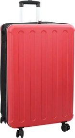 vidaXL Bőrönd zárral Piros 50 x 30 x 76 cm ABS Műanyag