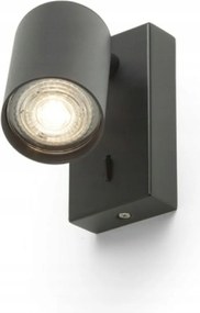 Rendl Dude fekete fali lámpa Led GU10, 230V, max. 9W, modern dizájn