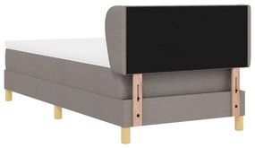 Boxspring Ágy Matracra Taupe Színben, 90x200 cm, Szövet