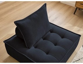 Sötétkék zsenília fotel Elisa – Bobochic Paris