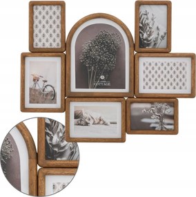 Fali Képkeret 7 Képhez Fa Keret Boho Scandi Fali Dekoráció