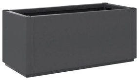 vidaXL sötétszürke polipropilén kerti ültetőláda 80 x 36 x 35 cm