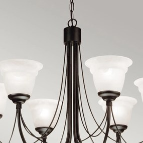Elstead Lighting CARISBROOKE CB6-BLACK Csillár 6x60W/E14