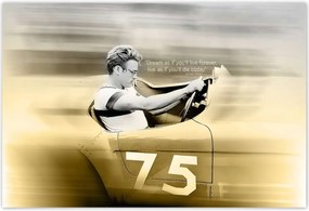 Poszterek 155x105 James Dean az autóban