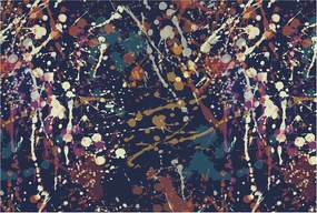 Dekoratív tapéta Flizelina Divatos minták Színes absztrakt 104x70 Ragasztó