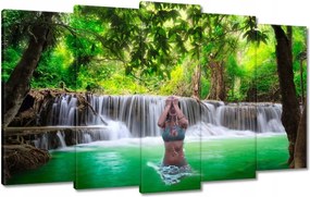 Vászonkép 100x60 Trópusi fürdő Bikini