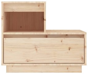 Tömör fenyőfa éjjeliszekrény 60 x 34 x 51 cm