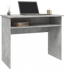 betonszürke szerelt fa íróasztal 90 x 50 x 74 cm