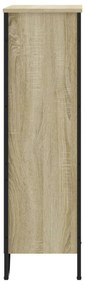 sonoma tölgy szerelt fa könyvespolc 80 x 31 x 106 cm