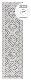 Szürke mosható zsenília futószőnyeg 60x240 cm Jaipur – Flair Rugs