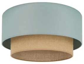 Duolla - Mennyezeti lámpa BOHO 1xE27/15W/230V átm. 45 cm zöld/barna