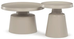 Szürke Fém Dohányzóasztal 69×69×43 cm. CT-F4114 CSM