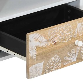 tömör mangófa TV-szekrény80x33,5x46 cm