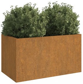 corten acél növénytartó 62x40x39 cm